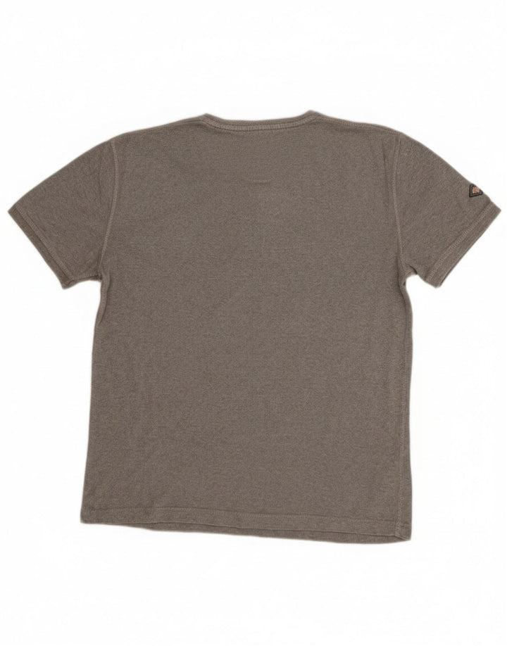Superdry Mens T-Shirt Top Large Grey Cotton