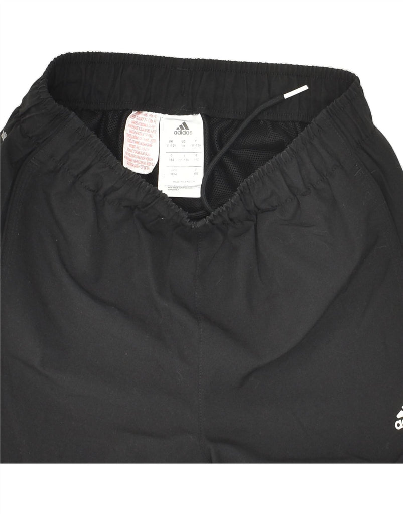 ADIDAS Boys Sport Shorts 11-12 Years Black Polyester | Vintage Adidas | Thrift | Second-Hand Adidas | Used Clothing | Messina Hembry 