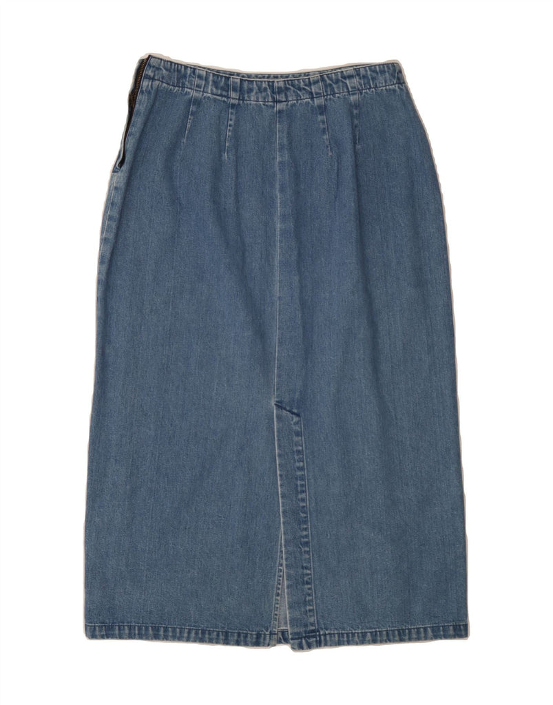 EDDIE BAUER Womens High Waist Maxi Denim Skirt US 10 Large W30 Blue Cotton Vintage Eddie Bauer and Second-Hand Eddie Bauer from Messina Hembry 