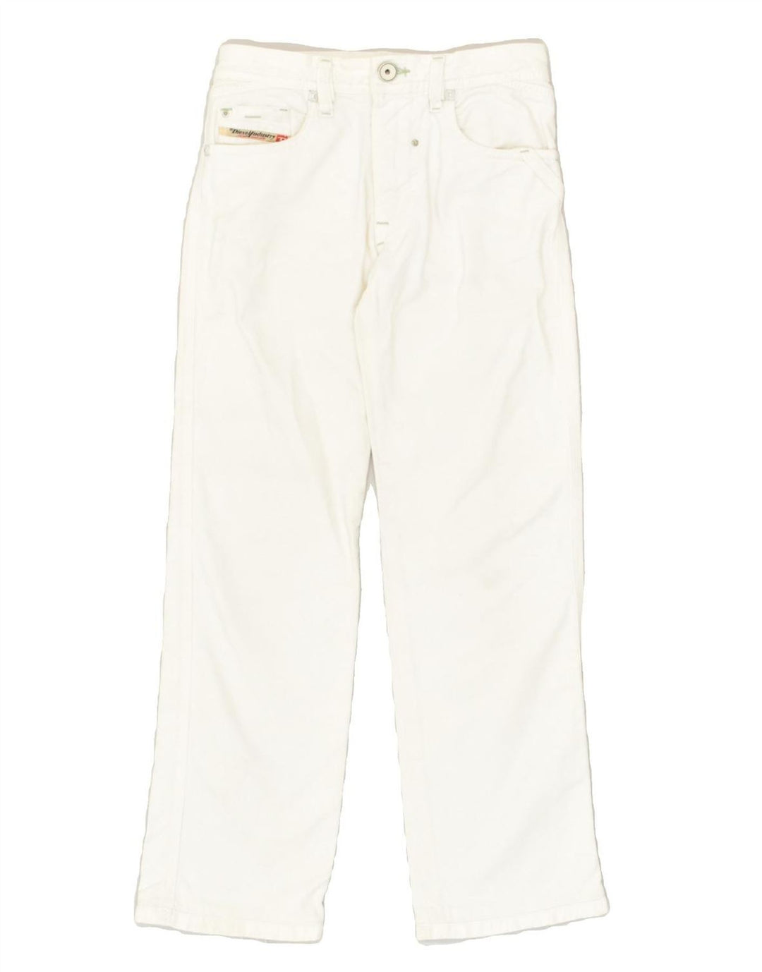 DIESEL Girls Straight Jeans 9-10 Years W24 L26  White Cotton | Vintage Diesel | Thrift | Second-Hand Diesel | Used Clothing | Messina Hembry 