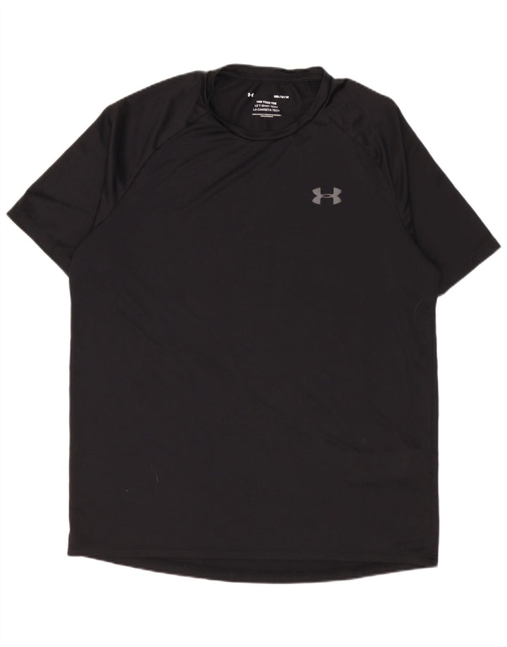 Under Armour Mens T-Shirt Top Medium Black Polyester