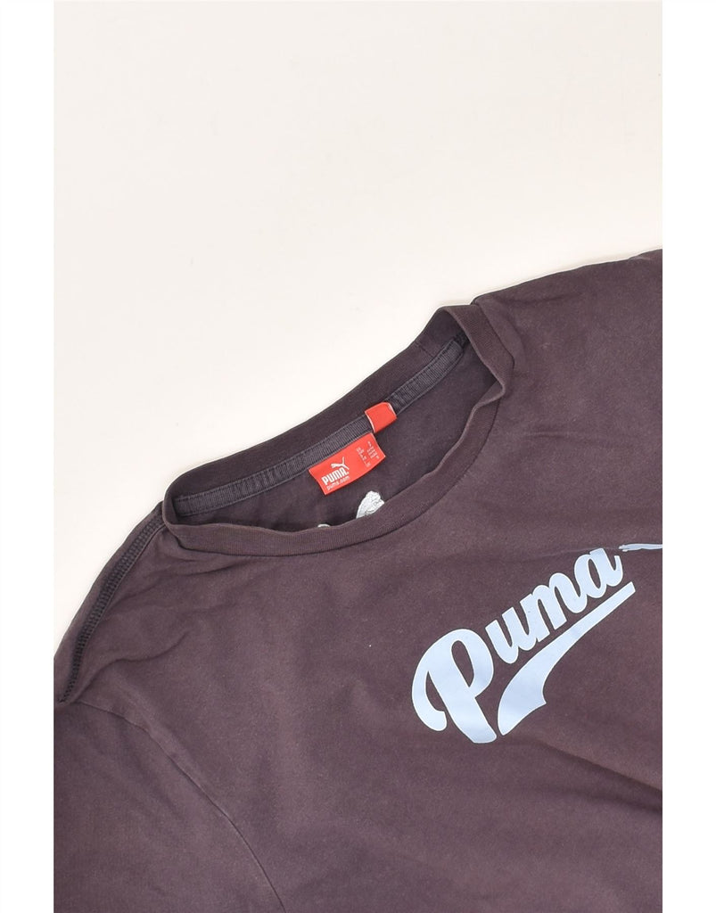 PUMA Mens Graphic T-Shirt Top Small Grey Cotton | Vintage Puma | Thrift | Second-Hand Puma | Used Clothing | Messina Hembry 