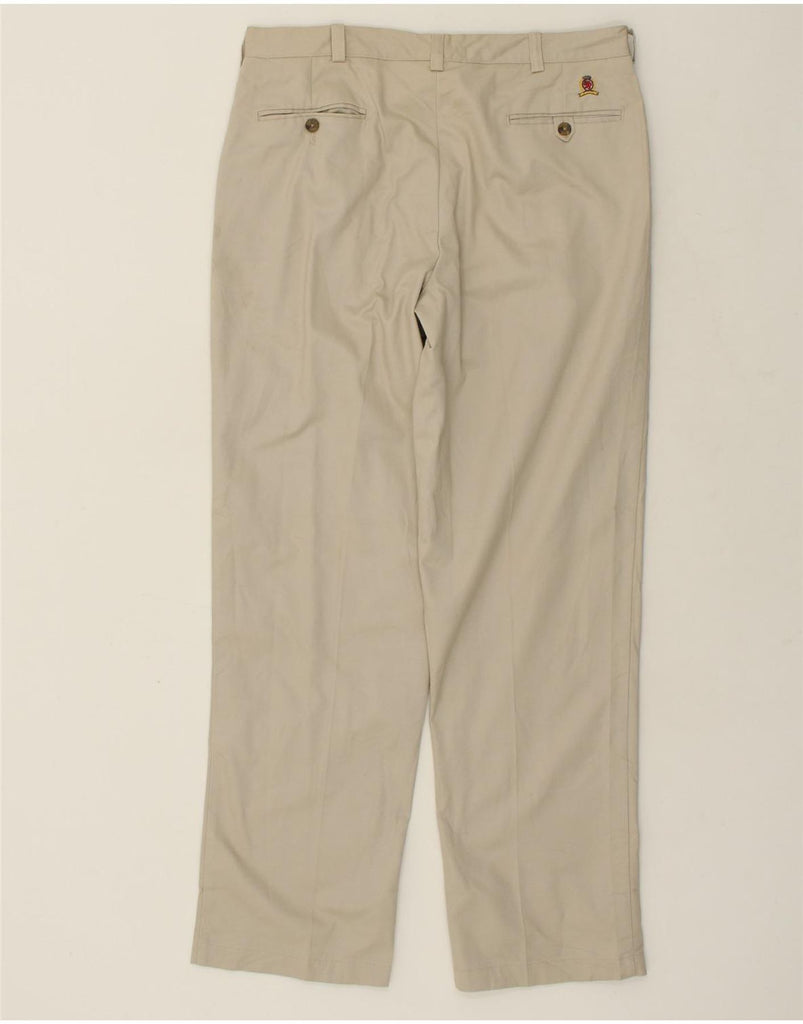 TOMMY HILFIGER Mens Straight Chino Trousers W36 L32  Beige Cotton | Vintage Tommy Hilfiger | Thrift | Second-Hand Tommy Hilfiger | Used Clothing | Messina Hembry 