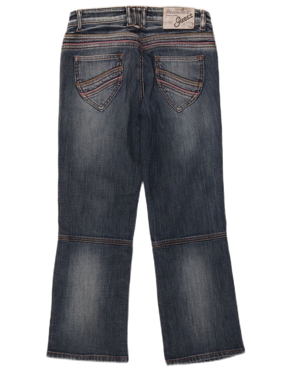 Guess Womens Cropped Jeans W26 L24 Blue Cotton