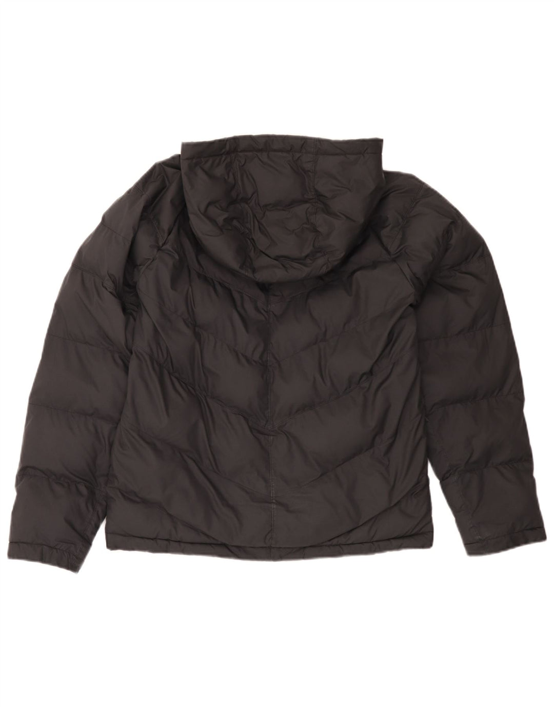 Nike Boys Hooded Padded Jacket 13-14 Years XL Black Polyester