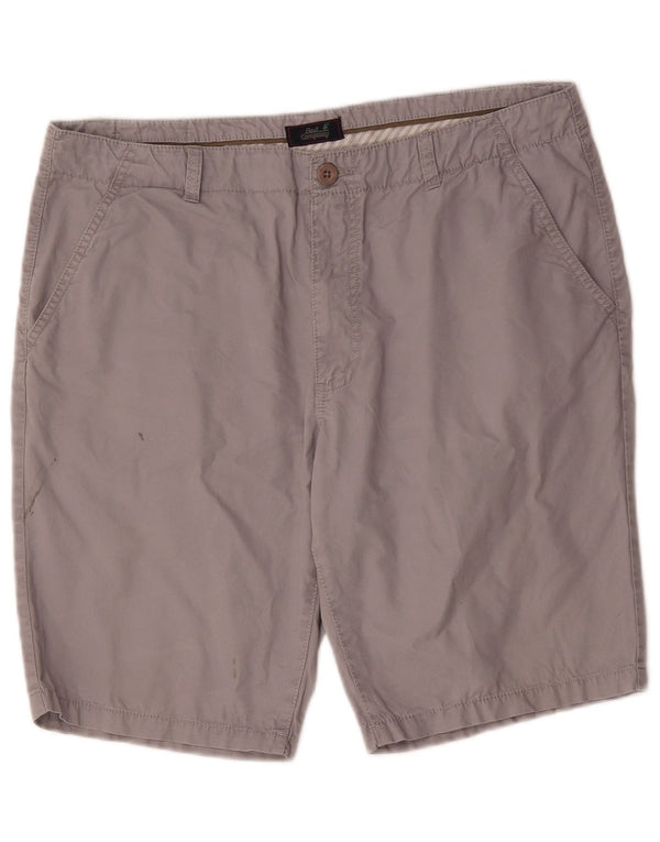 Best Company Mens Chino Shorts IT 52 XL W38  Grey Cotton