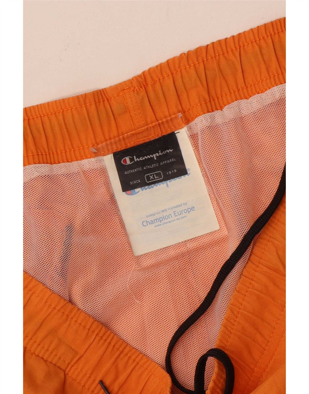 Champion Mens Swimming Shorts XL Orange Cotton