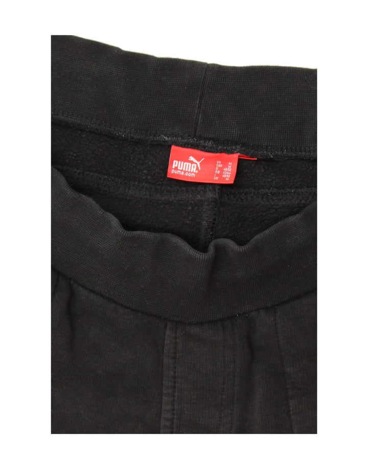 PUMA Mens Graphic Tracksuit Trousers Medium Black Vintage Puma and Second-Hand Puma from Messina Hembry 