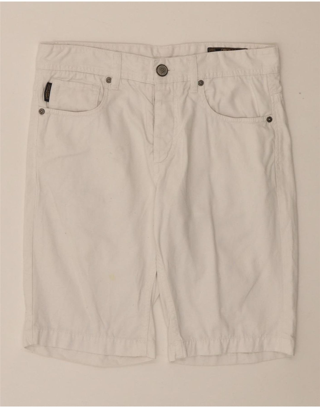 JACK & JONES Mens Denim Shorts W30 Medium White Cotton