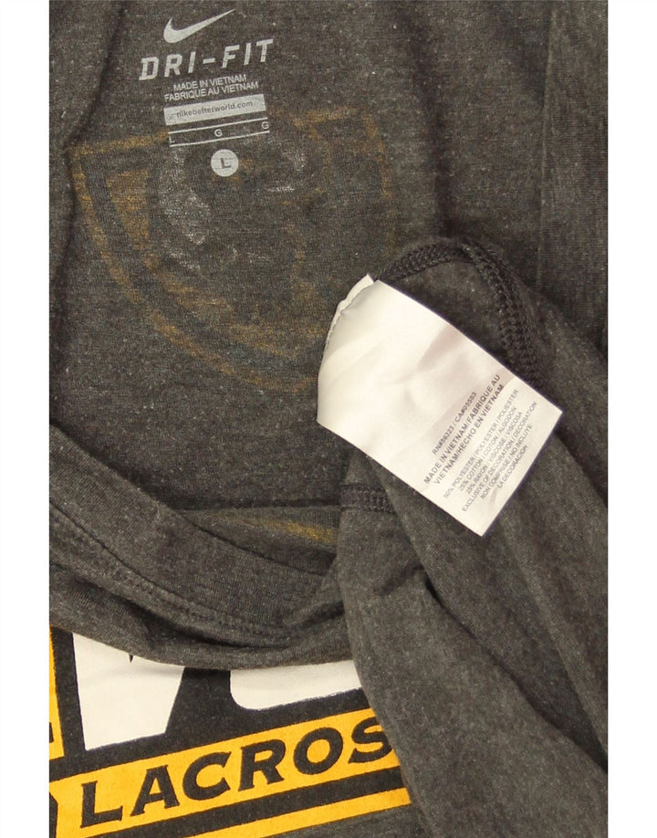 NIKE Womens VCU Rams Graphic Top Long Sleeve UK 16 Large Grey Polyester