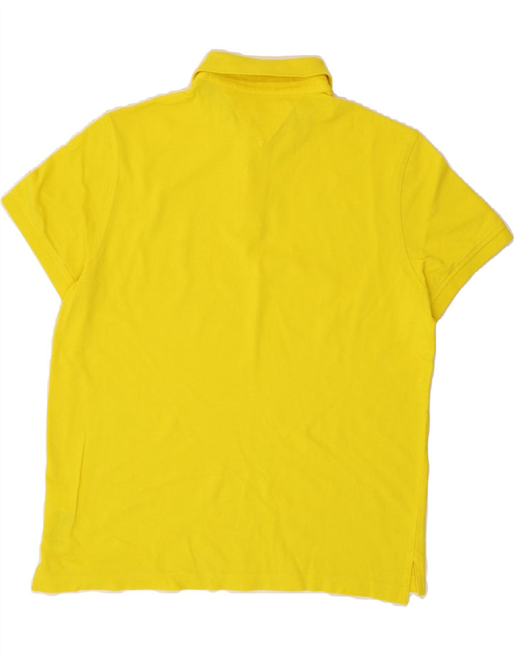 TOMMY HILFIGER Mens Regular Fit Polo Shirt Large Yellow Cotton Vintage Tommy Hilfiger and Second-Hand Tommy Hilfiger from Messina Hembry 