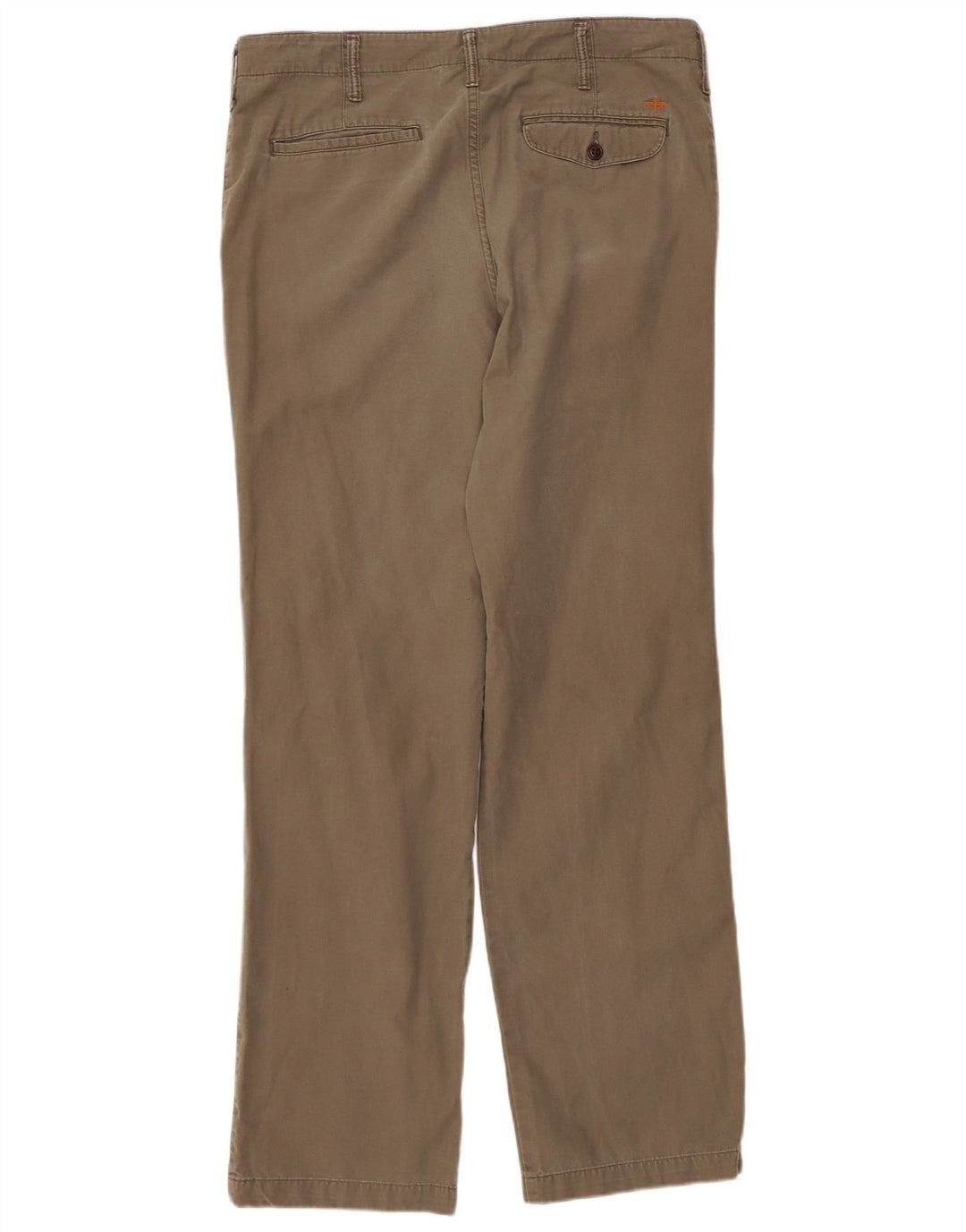 Dockers Mens Straight Chino Trousers W34 L34  Grey Cotton