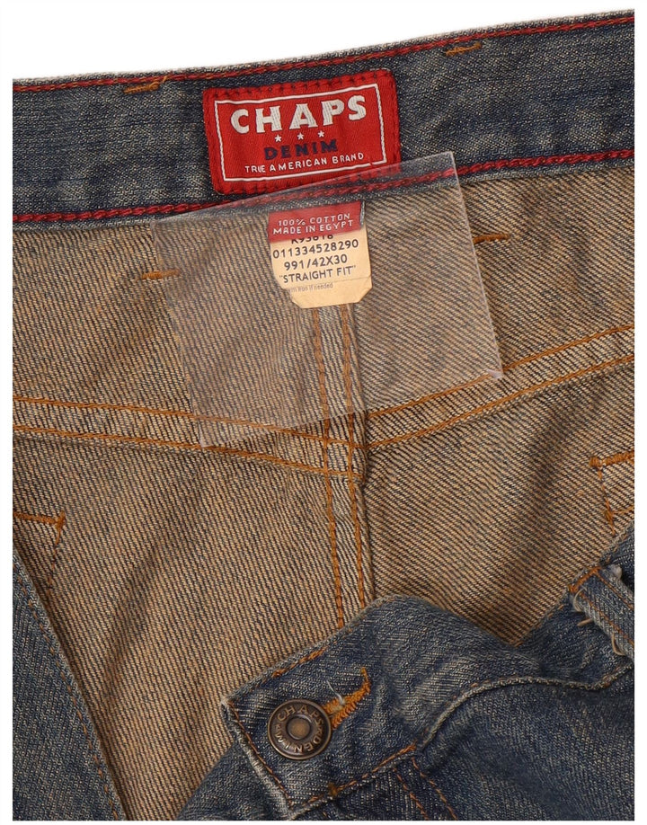 CHAPS Mens Straight Jeans W42 L30  Blue Cotton