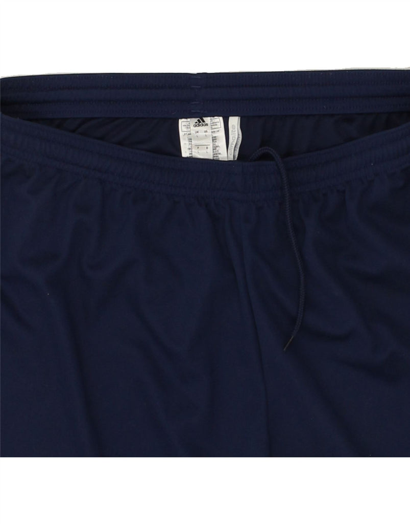 ADIDAS Mens Climalite Sport Shorts Large Navy Blue Polyester Vintage Adidas and Second-Hand Adidas from Messina Hembry 