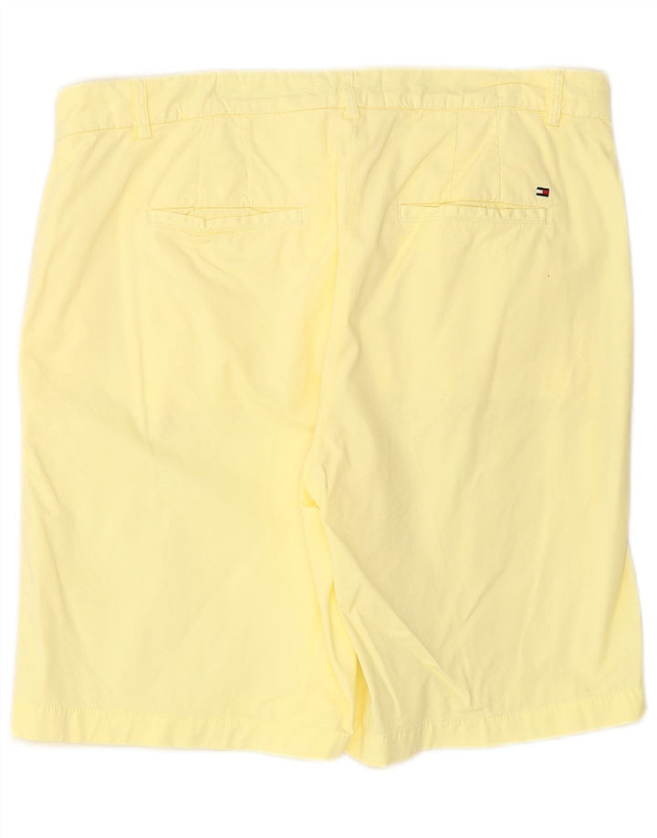TOMMY HILFIGER Womens Chino Shorts UK 14 Large W34  Yellow