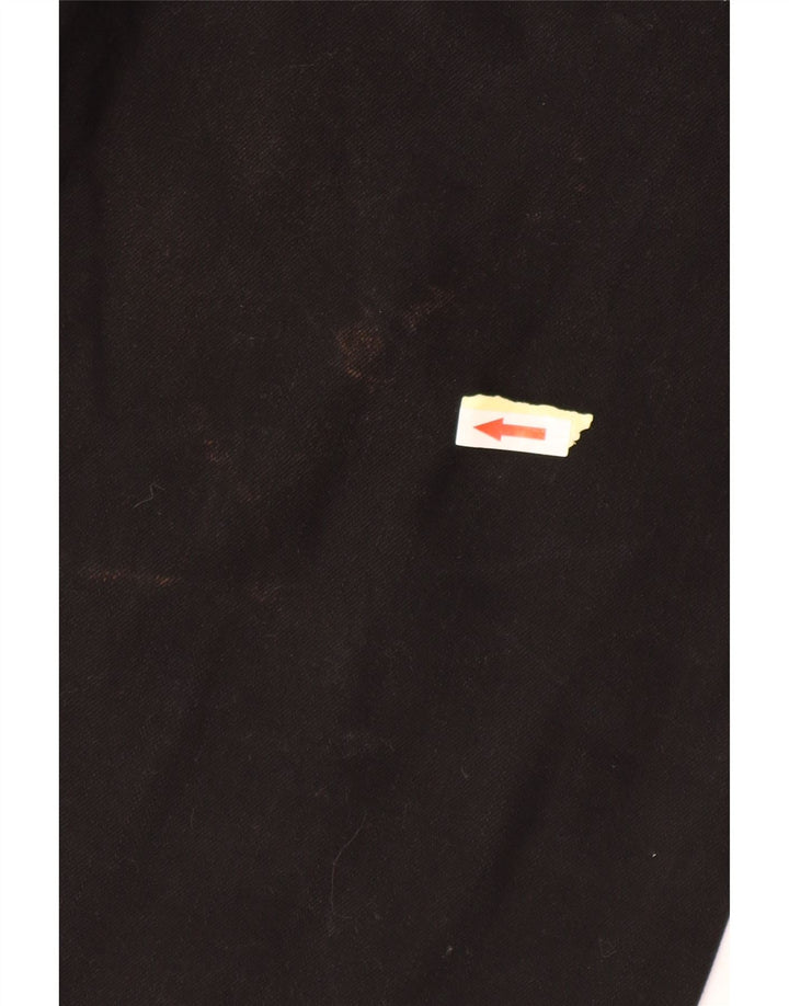 Massimo Dutti Womens Casual Trousers EU 40 Medium W30 L27 Black Cotton