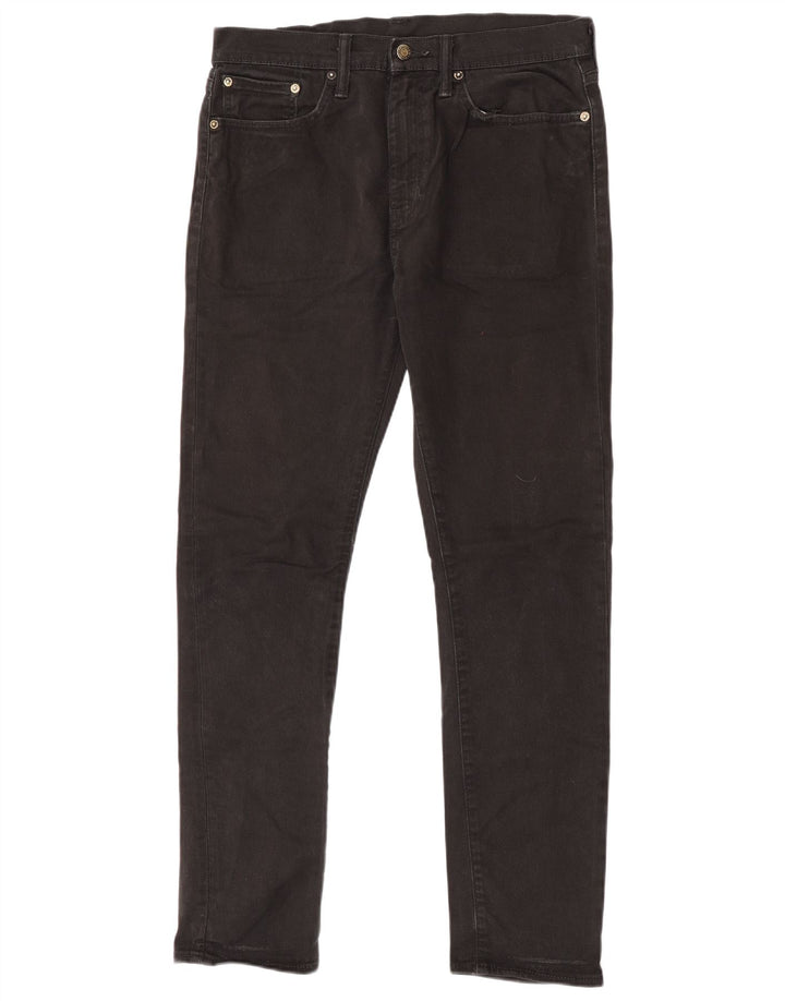 Levi's Mens Slim Jeans W31 L32 Black Cotton