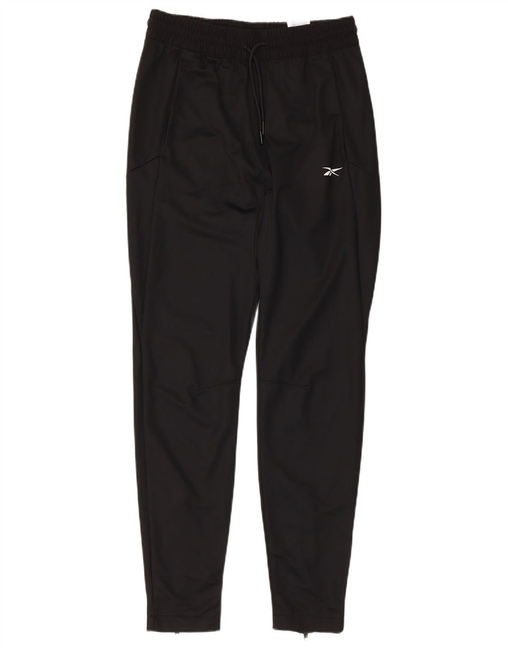 REEBOK Womens Tracksuit Trousers UK 6 XS  Black Polyester