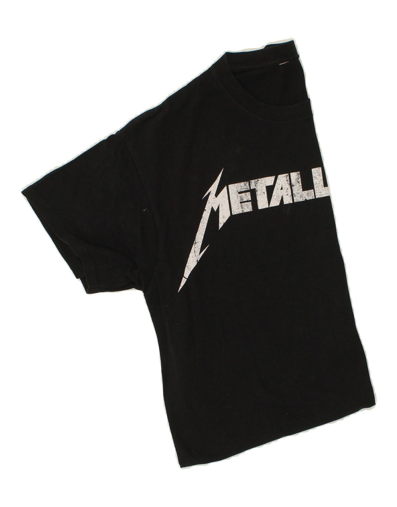 VINTAGE Mens Metallica Graphic T-Shirt Top Medium Black Vintage Vintage and Second-Hand Vintage from Messina Hembry 