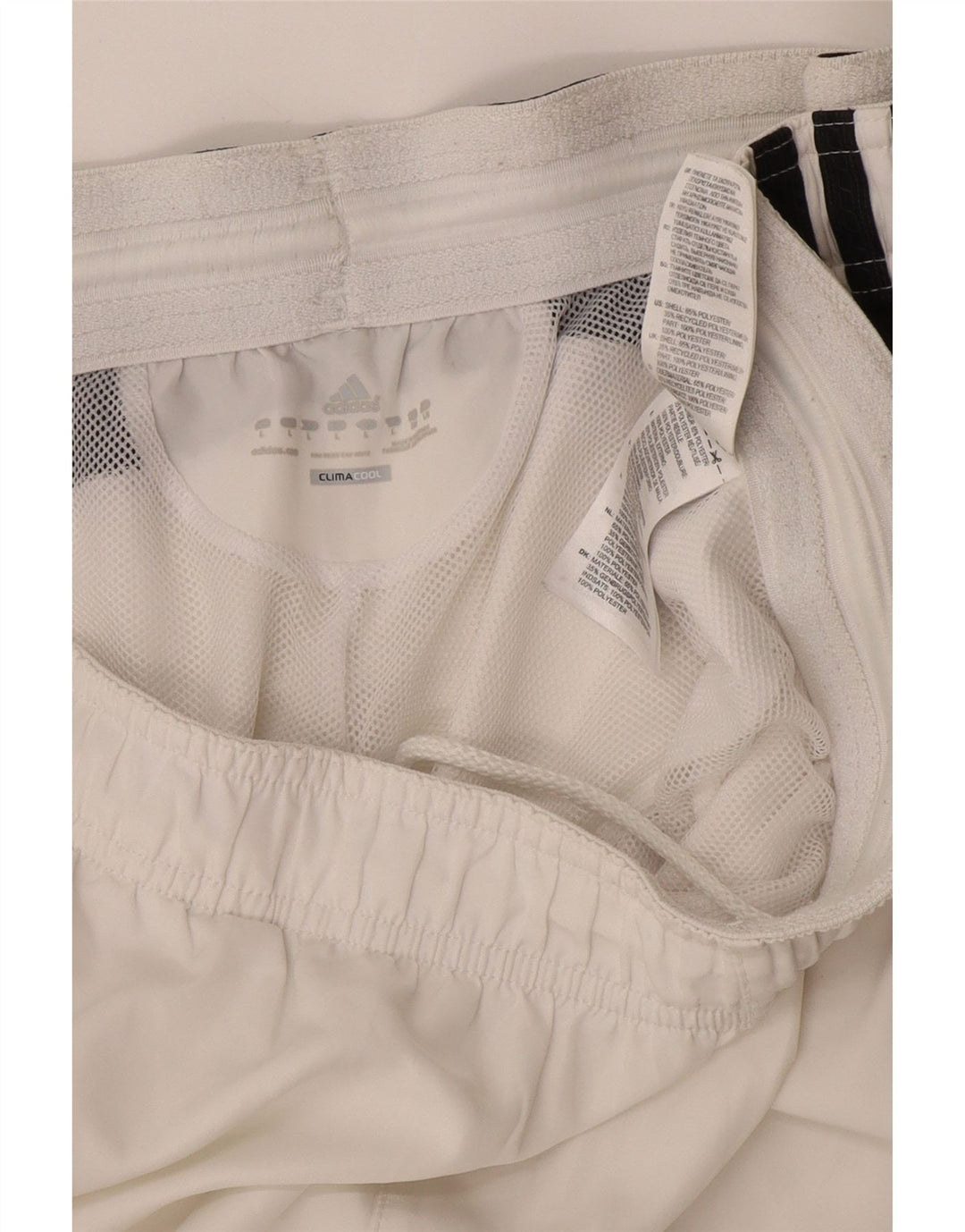 Adidas Mens Climacool Swimming Shorts Large  White Colourblock Polyester