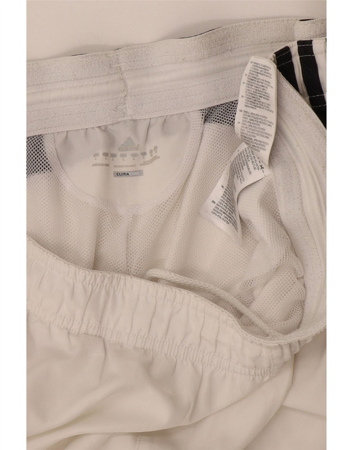Adidas Mens Climacool Swimming Shorts Large  White Colourblock Polyester