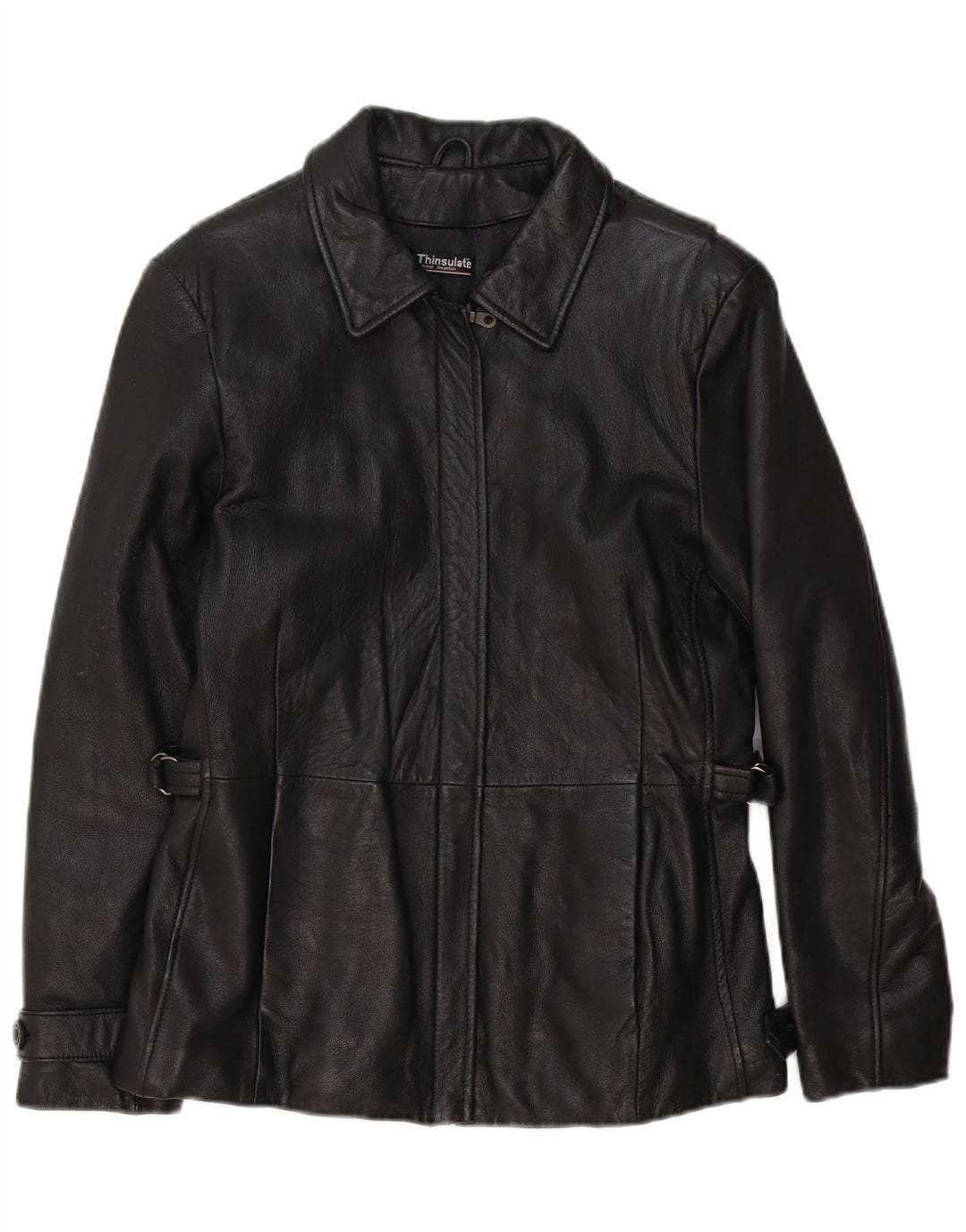 Wilsons Womens Leather Jacket UK 10 Small Black Classic