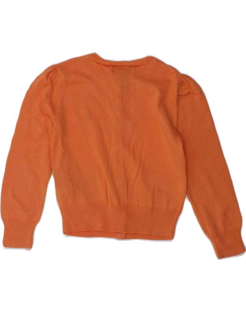 POLO RALPH LAUREN Girls Cardigan Sweater 2-3 Years Orange Cotton | Vintage Polo Ralph Lauren | Thrift | Second-Hand Polo Ralph Lauren | Used Clothing | Messina Hembry 