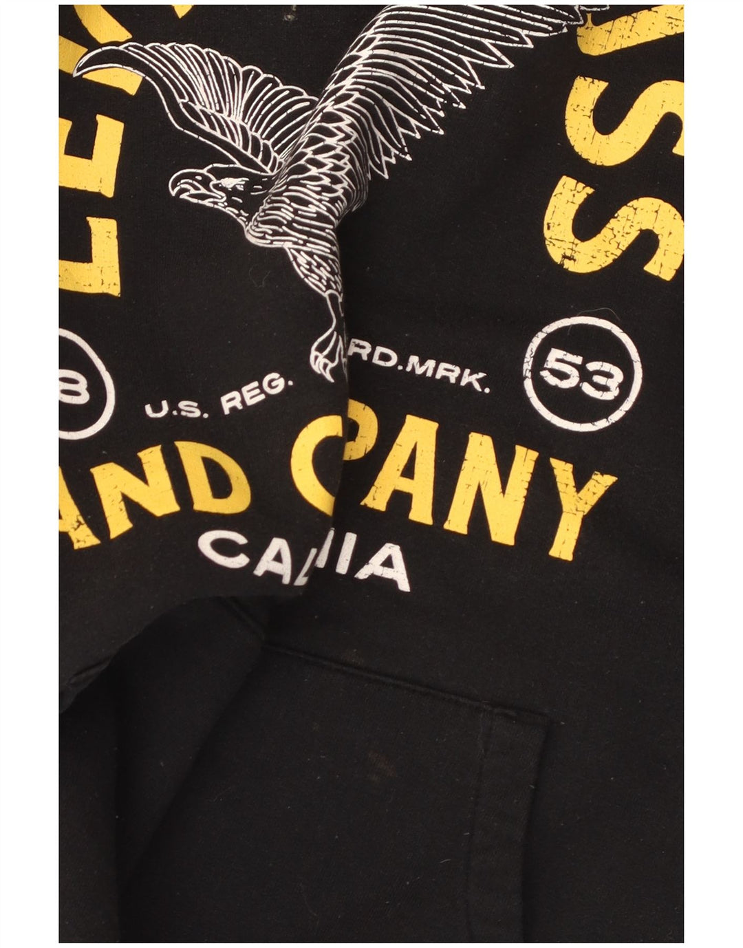 Levi's Mens Graphic Hoodie Jumper Large Black Cotton