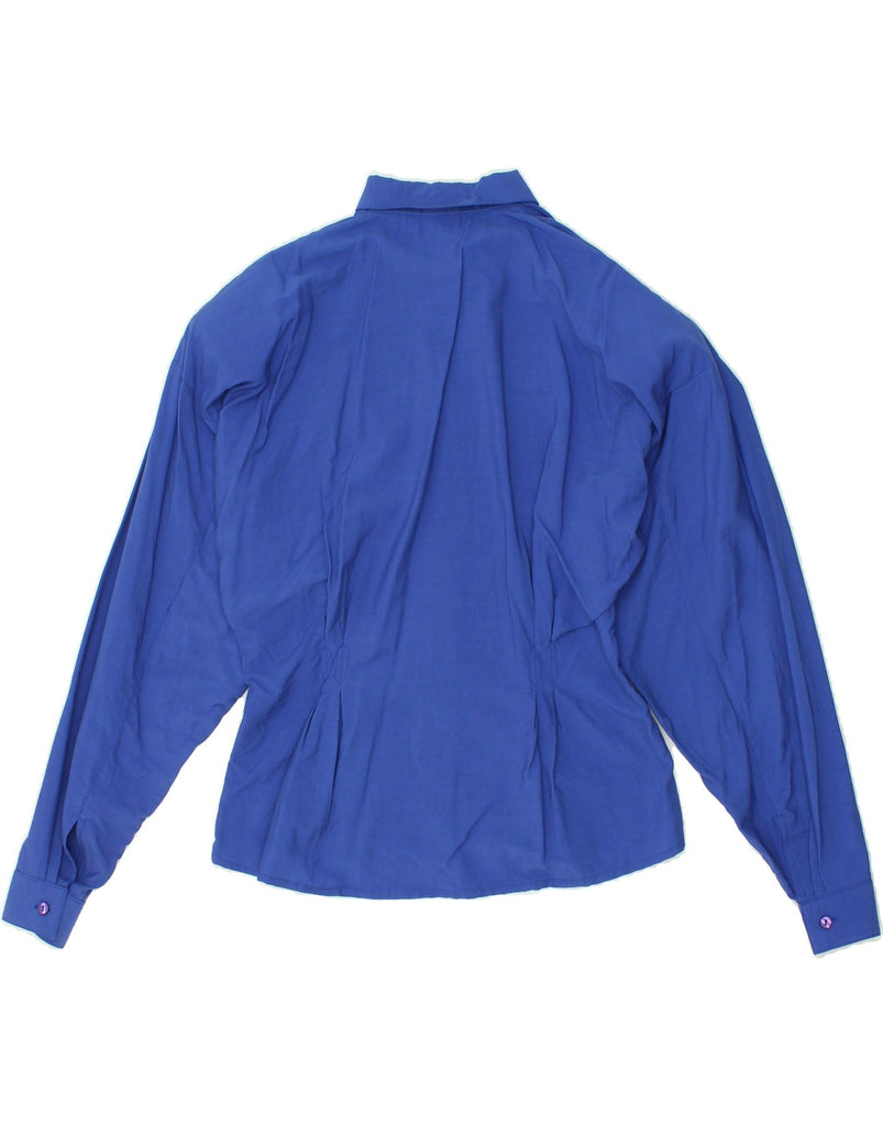 RENATA GIBALDI Womens Oversized Shirt Blouse IT 38 XS Blue Viscose Vintage Renata Gibaldi and Second-Hand Renata Gibaldi from Messina Hembry 