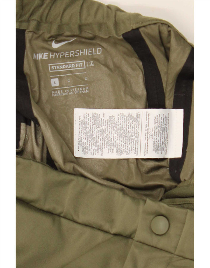 Nike Mens Cargo Windbreaker Trousers Large Khaki Polyester