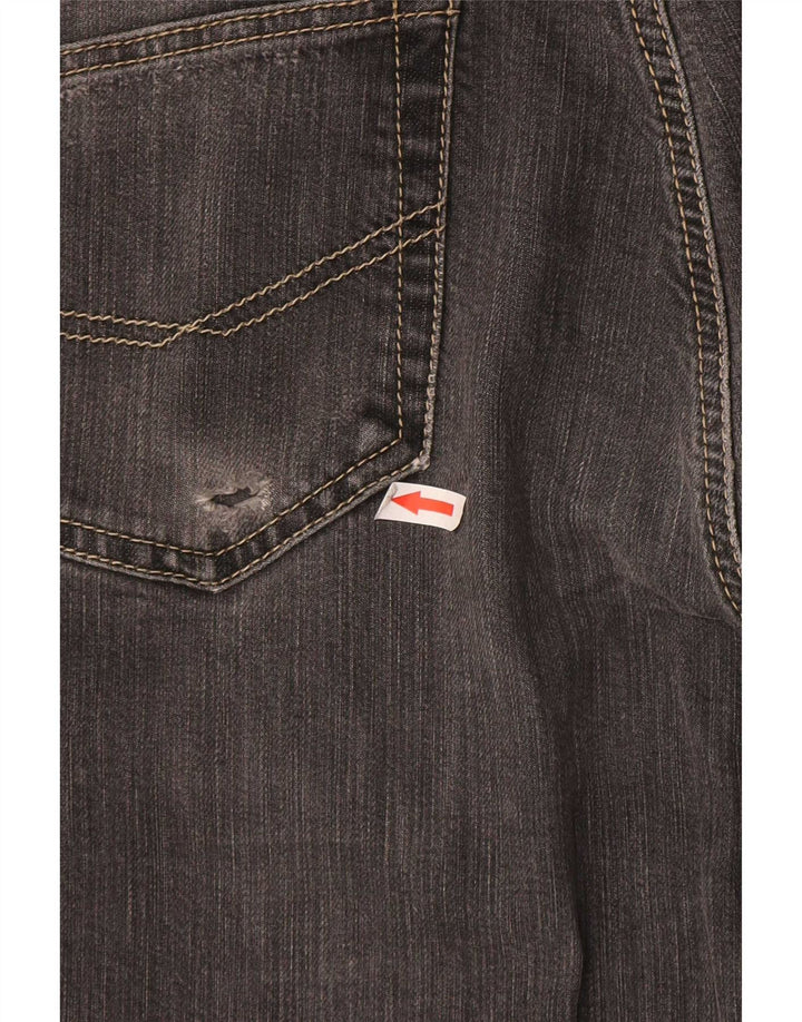 Rifle Mens Straight Jeans W34 L32 Grey Cotton