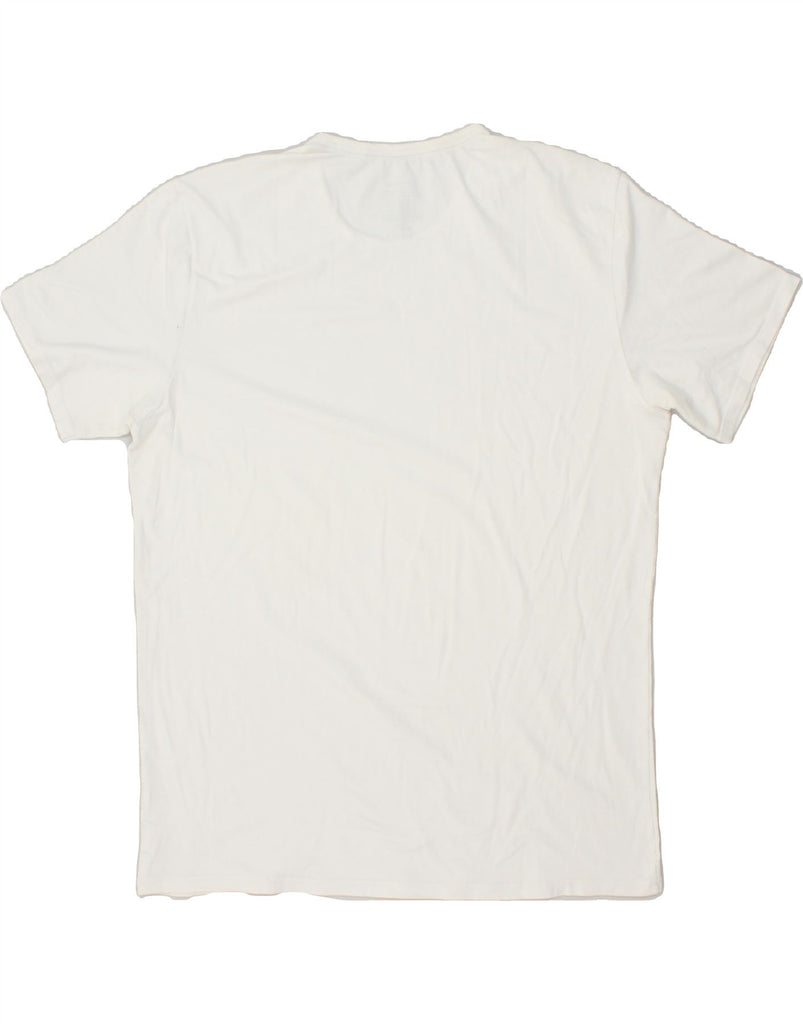 CALVIN KLEIN Mens Slim T-Shirt Top XL White Cotton Vintage Calvin Klein and Second-Hand Calvin Klein from Messina Hembry 