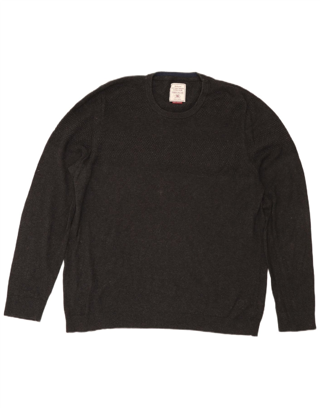 Fat Face Mens Crew Neck Jumper Sweater 2XL Grey Cotton