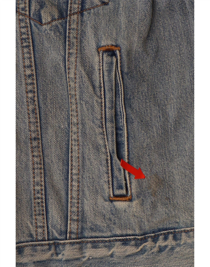 LEVI'S Womens Denim Jacket UK 16 Large Blue Cotton