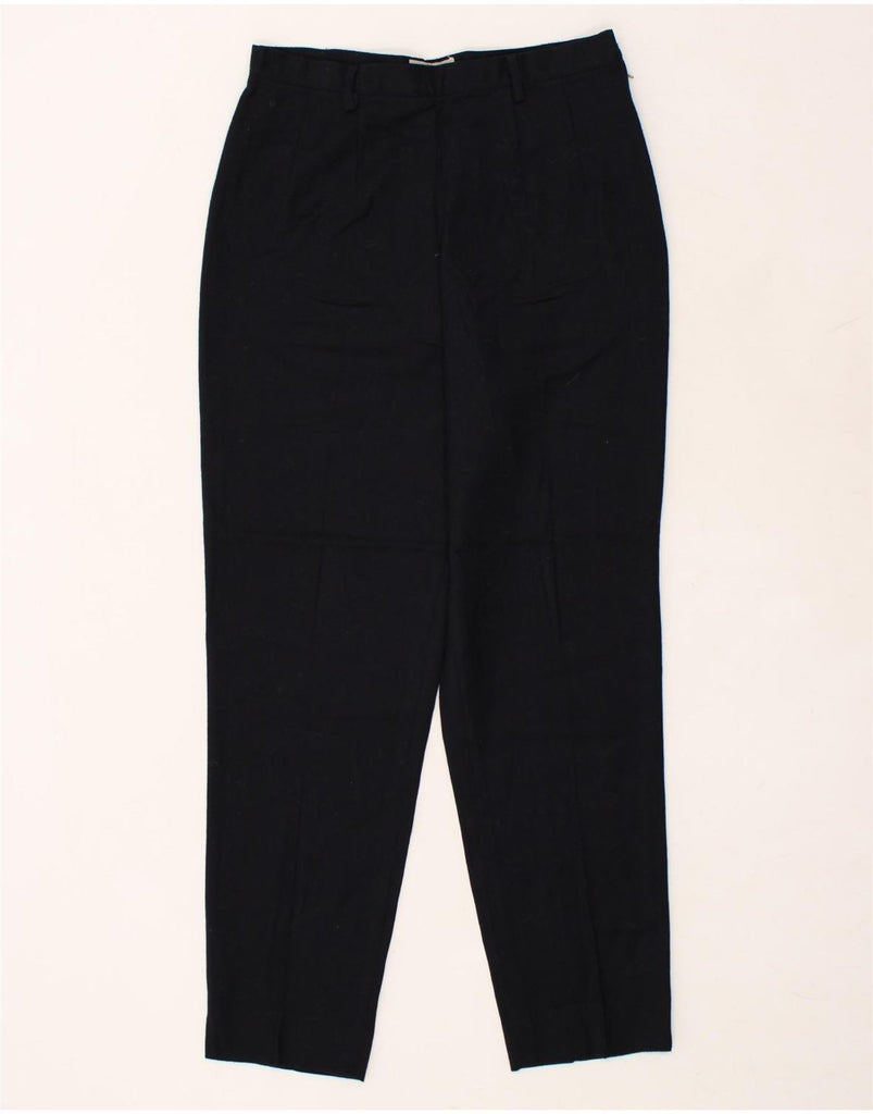 ALBA FORNARI Womens Tapered Suit Trousers IT 46 Large W30 L28 Navy Blue | Vintage Alba Fornari | Thrift | Second-Hand Alba Fornari | Used Clothing | Messina Hembry 