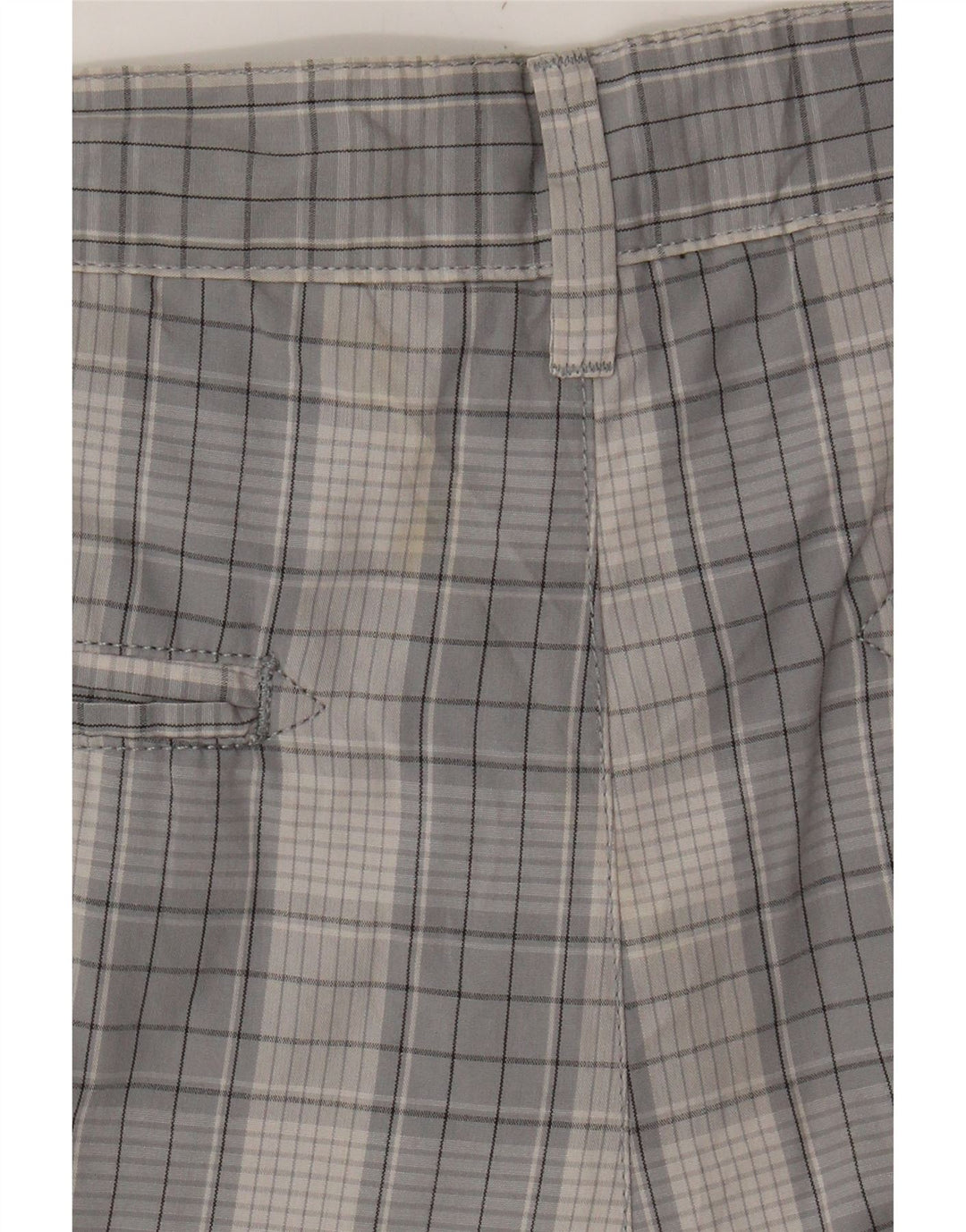 HURLEY Mens Chino Shorts W36 Large  Grey Check Cotton Vintage Hurley and Second-Hand Hurley from Messina Hembry 