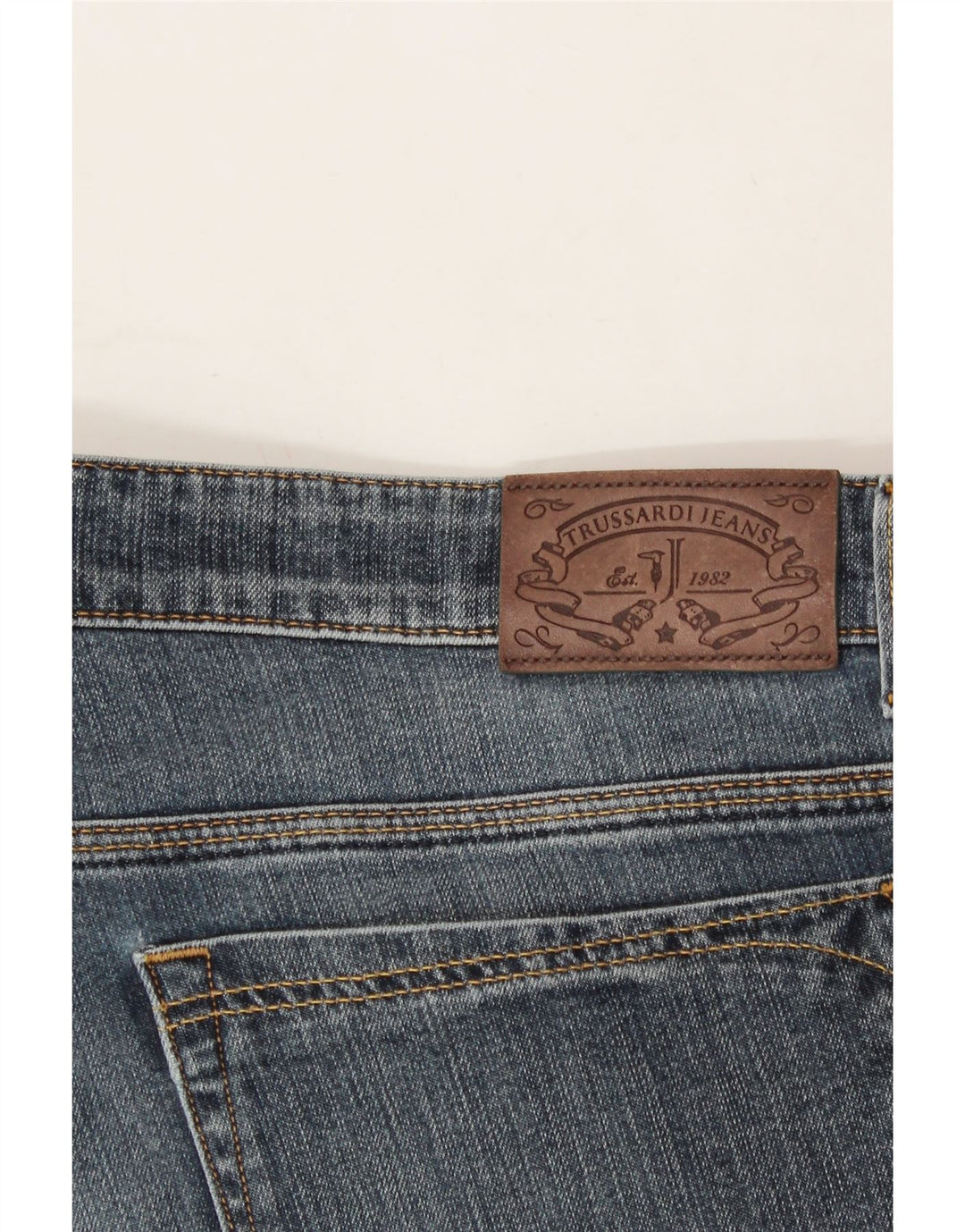 TRUSSARDI Mens Slim Jeans W36 L31 Blue Cotton Vintage Trussardi and Second-Hand Trussardi from Messina Hembry 