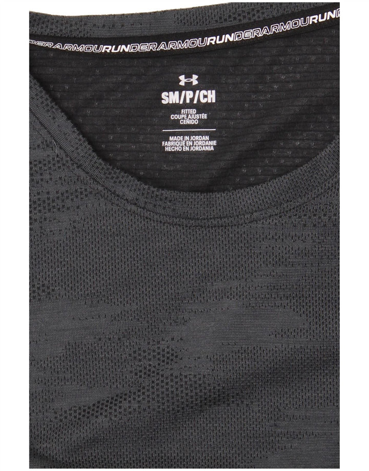UNDER ARMOUR Womens T-Shirt Top UK 10 Small Grey