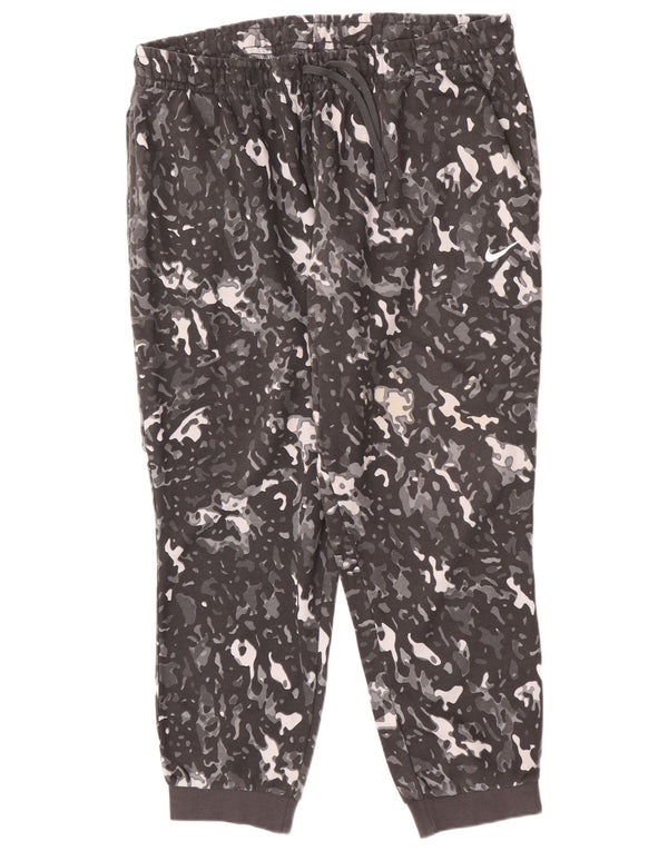 Nike Mens Tracksuit Trousers Joggers 2XL Grey Camouflage Cotton