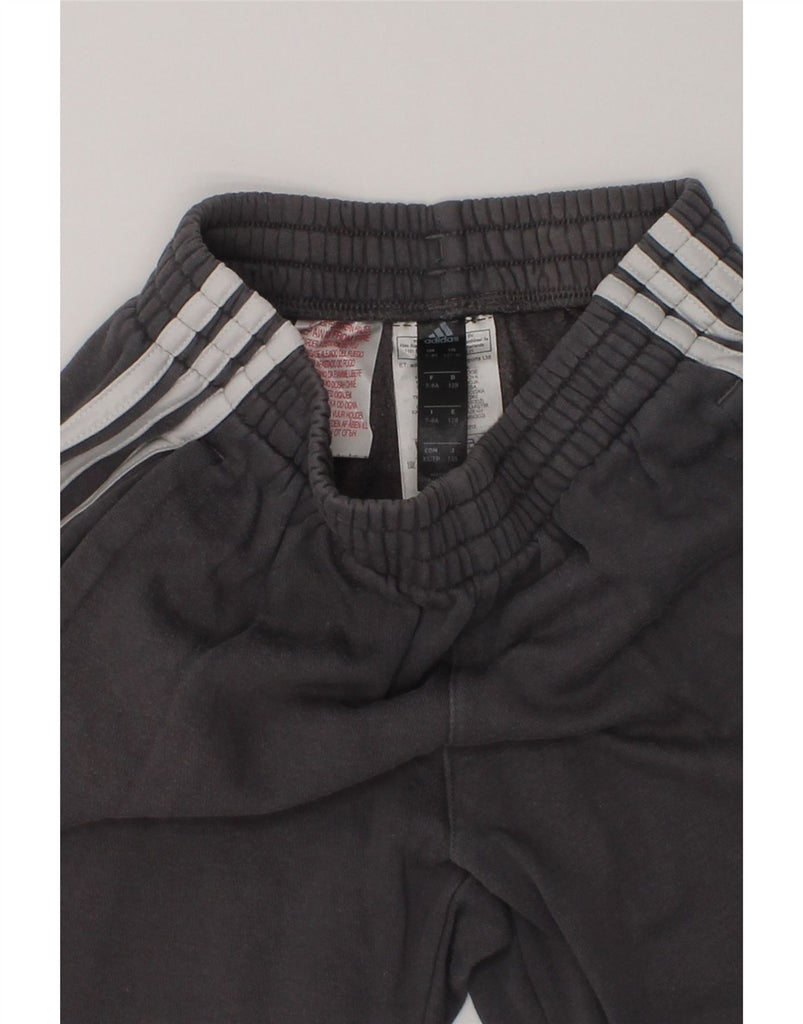 ADIDAS Boys Tracksuit Trousers Joggers 7-8 Years Grey Cotton | Vintage Adidas | Thrift | Second-Hand Adidas | Used Clothing | Messina Hembry 