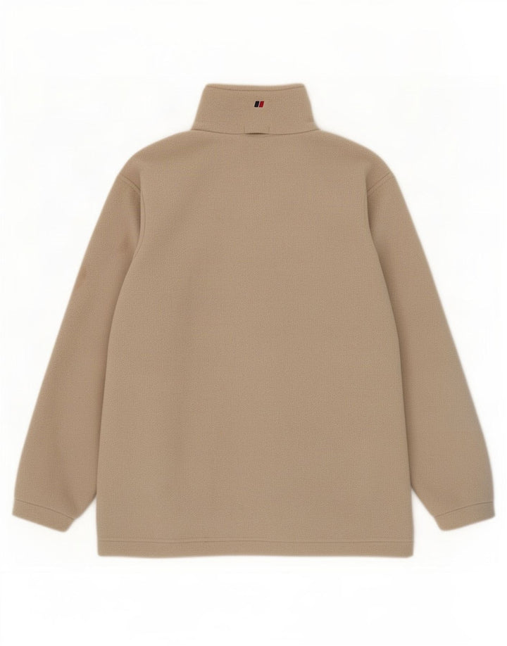 Berghaus Womens Fleece Jacket UK 14 Large Beige Polyester