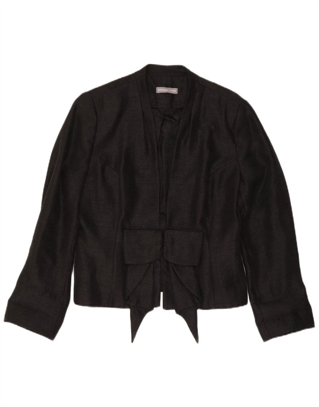 Vintage Womens Blazer Jacket UK 14 Medium  Black Viscose