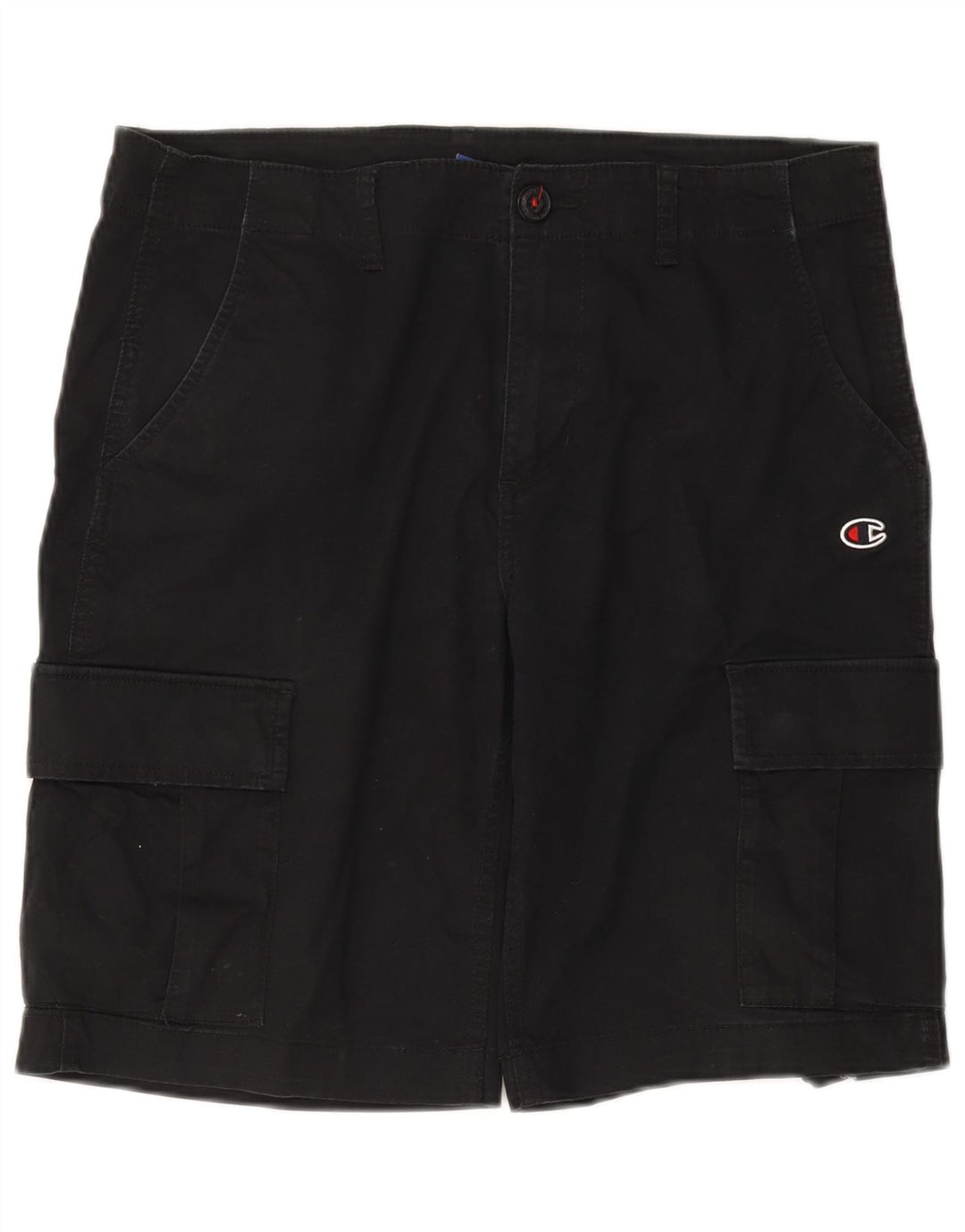 CHAMPION Mens Cargo Shorts IT 50 Large W34  Black