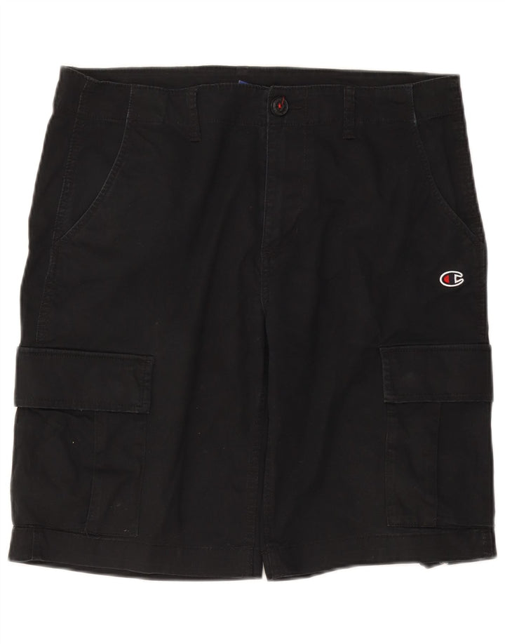 CHAMPION Mens Cargo Shorts IT 50 Large W34  Black
