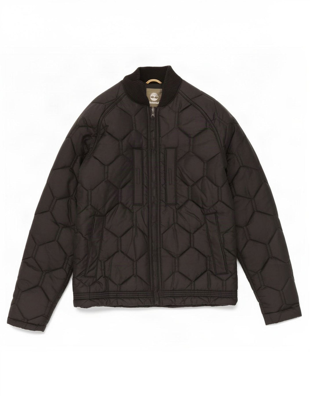 Timberland Mens Quilted Jacket UK 36 Small Black Nylon