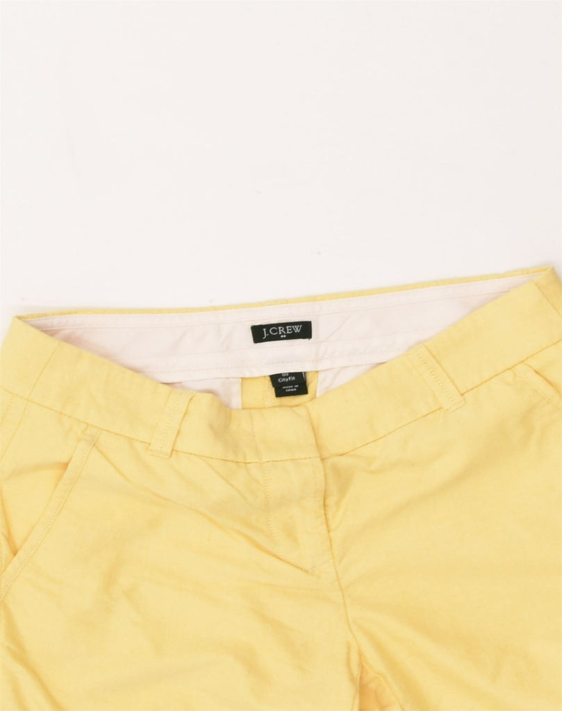 J. CREW Womens City Fit Chino Shorts US 00 2XS W28 Yellow Cotton | Vintage J. Crew | Thrift | Second-Hand J. Crew | Used Clothing | Messina Hembry 