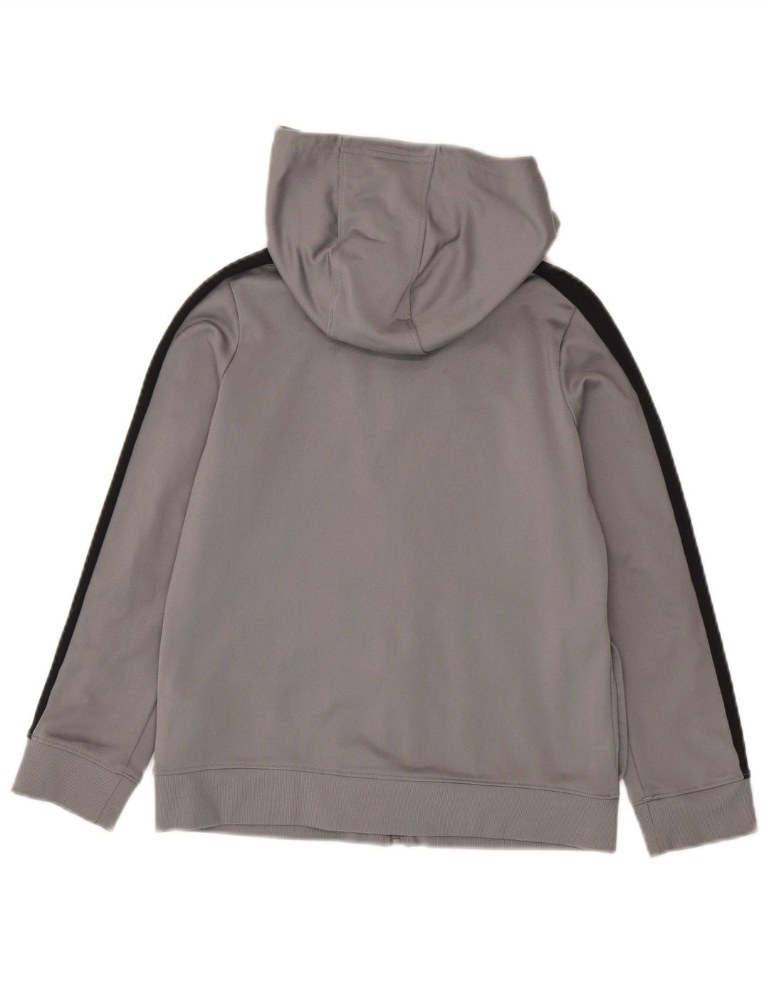 Under Armour Boys Zip Hoodie Sweater 9-10 Years Medium Grey Colourblock