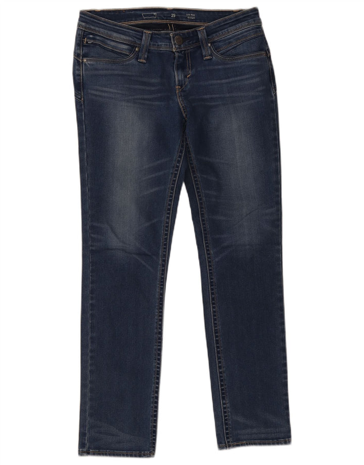 Levi's Womens Low Waist Straight Jeans W29 L30 Blue Cotton