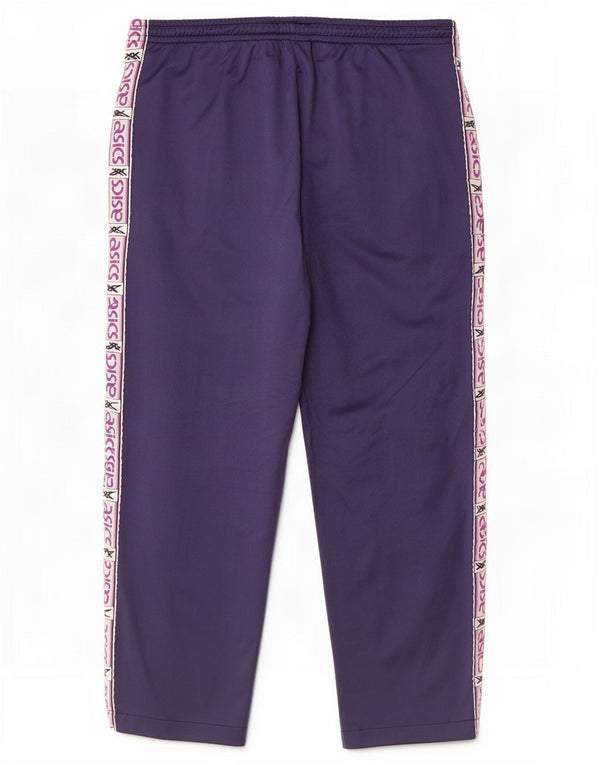 Asics Mens Graphic Tracksuit Trousers IT 58 2XL Navy Blue Colourblock