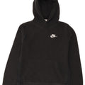 Nike Boys Hoodie Jumper 10-11 Years Medium Black Cotton